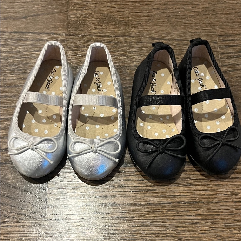2 Pack - Kids Cat & Jack Ballet Flats